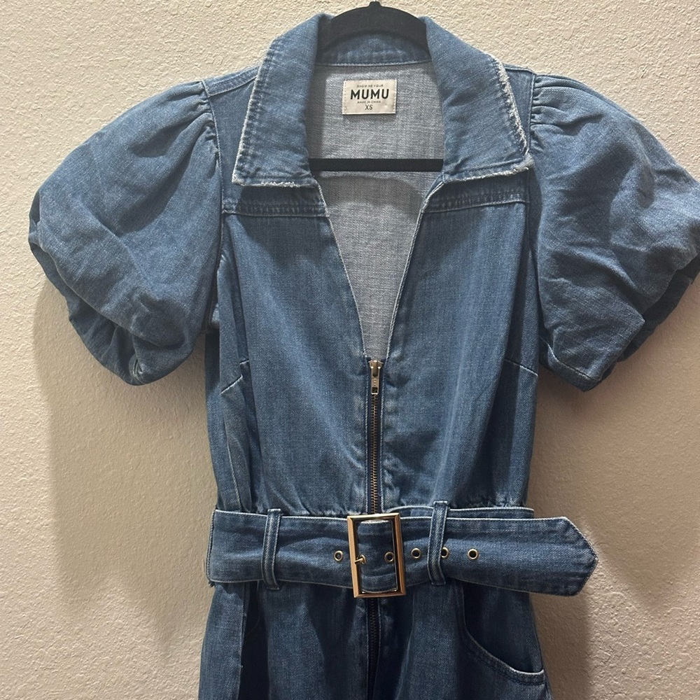 Show Me Your Mumu mini jean dress